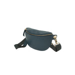 RIVET AND BURR HALF MOON FANNY PACK WITH REMOVABLE STRAP