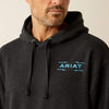 ARIAT MENS DIAMOND CANYON HOODIE - BLACK HEATHER