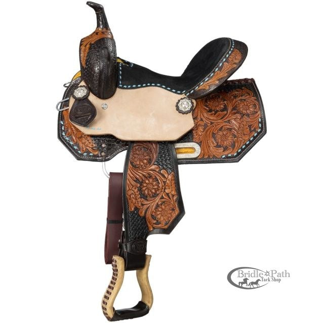 ROYAL KING YOUTH BENTON BARREL SADDLE - 13"