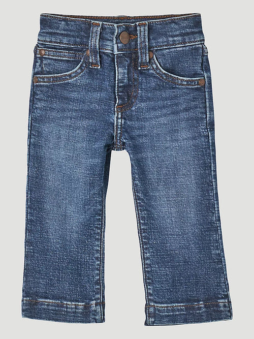 WRANGLER LITTLE BOYS STITCHED POCKET BOOTCUT JEAN - CHAMBRAY