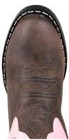 SMOKY MOUNTAIN CHILDS MONTEREY COWBOY BOOT - BROWN/PINK