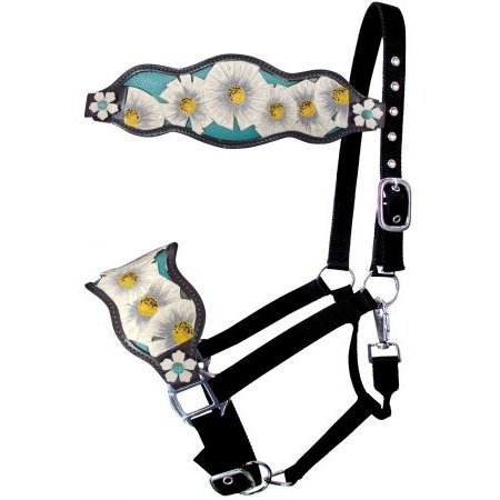 NYLON BRONC HALTER - POPPY FLOWER