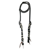 SLEEK STORM MOHAIR ONE EAR HEADSTALL & BREASTCOLLAR SET