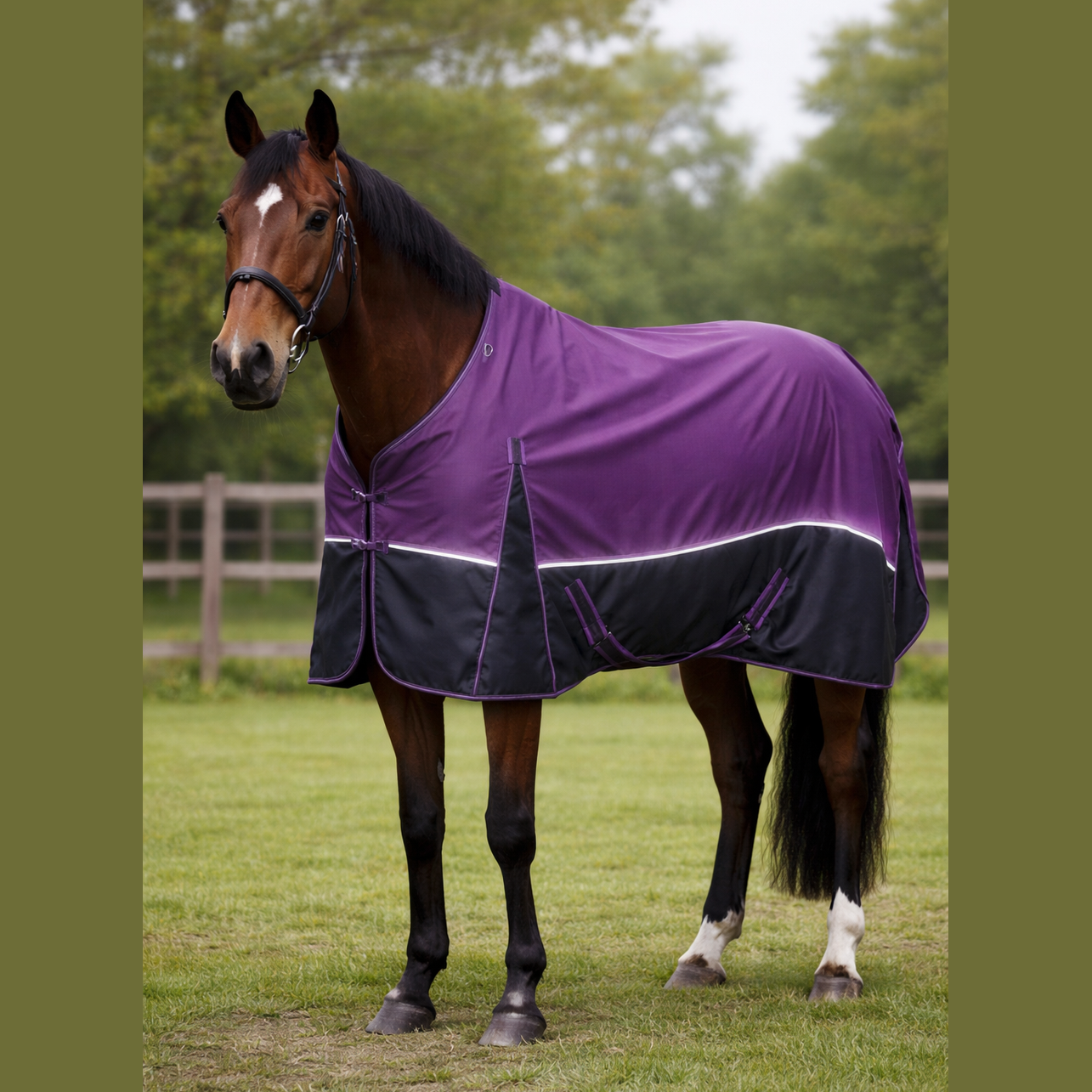 Century Ultra 1200D Summer Turnout - Plum/Black