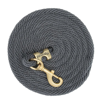 WEAVER LEATHER POLY LEAD ROPE 10' WITH SOLID BRASS SNAP - SOLID COLORS