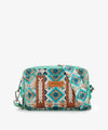WRANGLER AZTEC DUAL SIDED PRINT CROSSBODY PURSE
