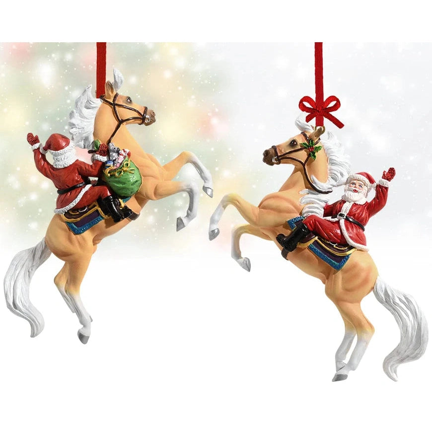 BREYER HO HO SANTA ORNAMENT