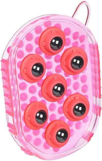 GEL GROOMER MASSAGE MITT WITH MAGNETIC ROLLERS