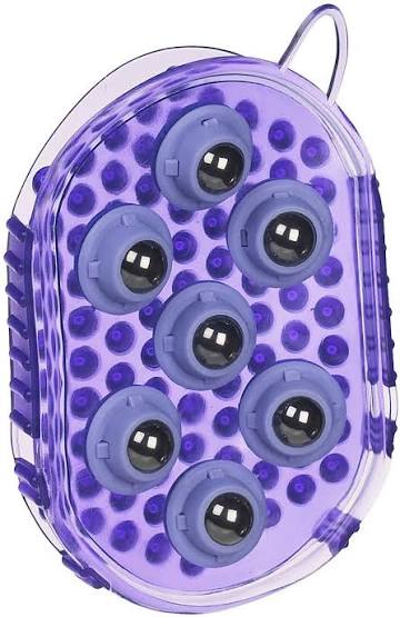 GEL GROOMER MASSAGE MITT WITH MAGNETIC ROLLERS