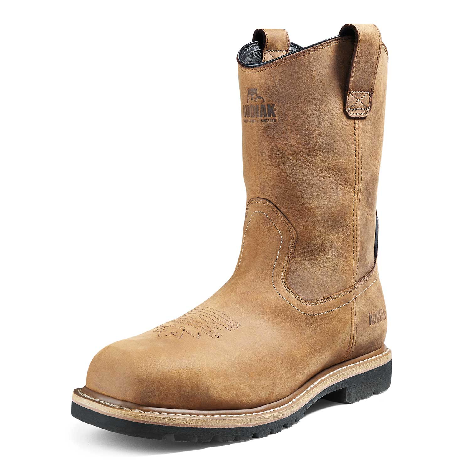 Kodiak Mens Lundbreck Waterproof Square-Composite Toe Wellington Work Boot