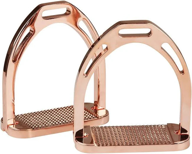 Korsteel Aluminum Stirrups 4.5" - ROSE GOLD