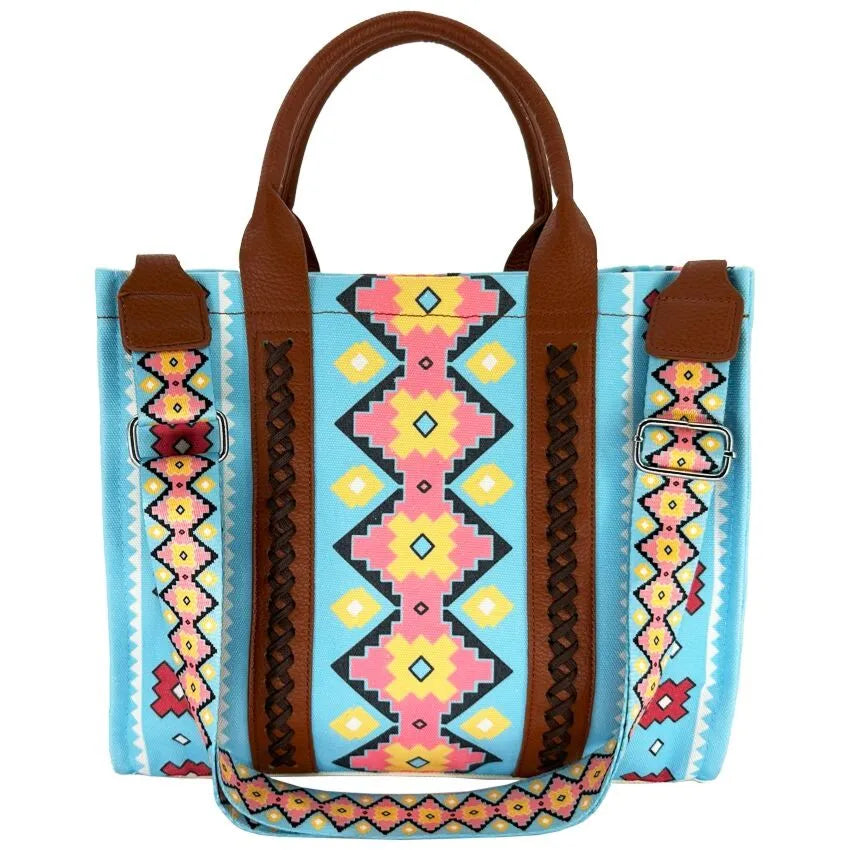 Country Style Tote Bags with Handbag and Shoulder Bag Design