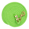 WEAVER LEATHER POLY LEAD ROPE 10' WITH SOLID BRASS SNAP - SOLID COLORS