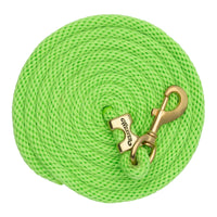 WEAVER LEATHER POLY LEAD ROPE 10' WITH SOLID BRASS SNAP - SOLID COLORS