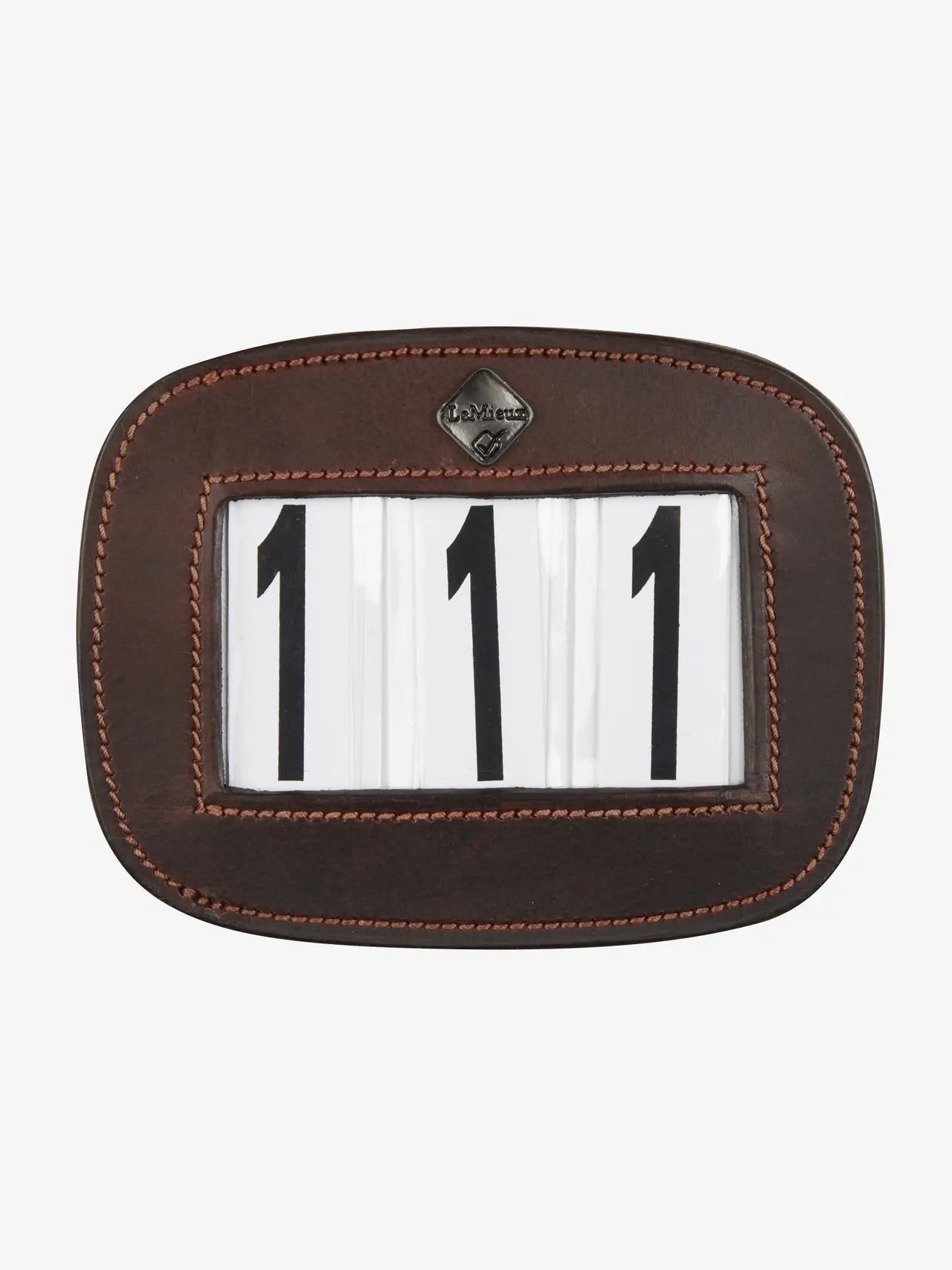 LEMIEUX SADDLE NUMBER HOLDER - BROWN