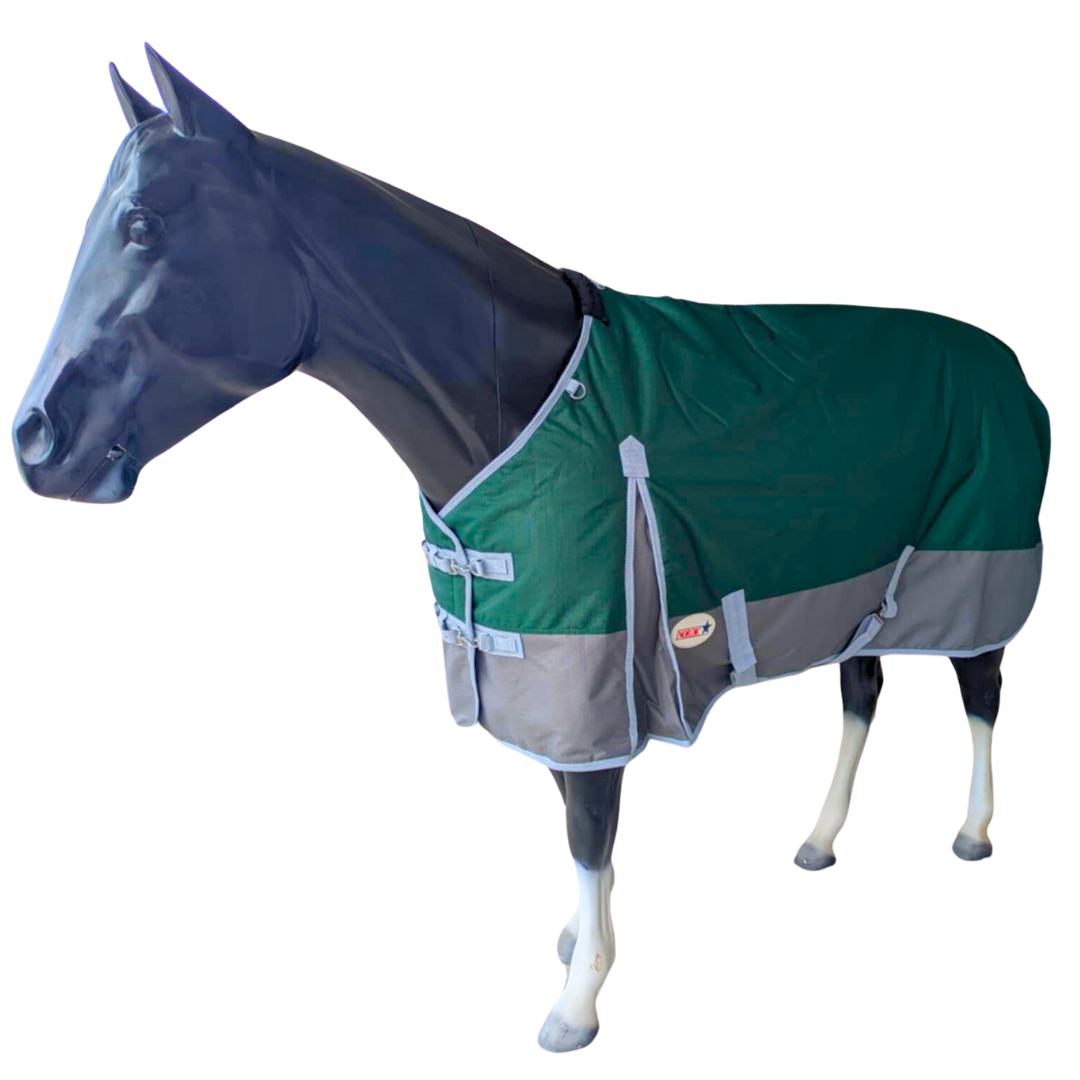 Nordic Star Winter Turnout 1200D - 300G - Detach-A-Neck - Green/Grey