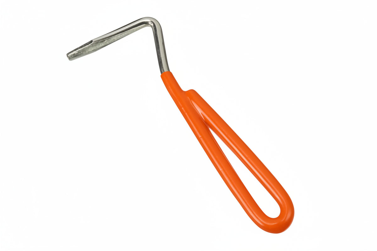 VINYL COATED STEEL HOOF PICK