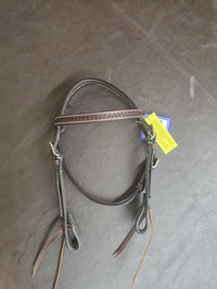 PONY BASKET WEAVE DARK OIL HEADSTALL