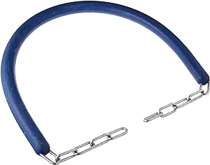 RUBBER STALL GUARD WITH CHAIN - BLUE