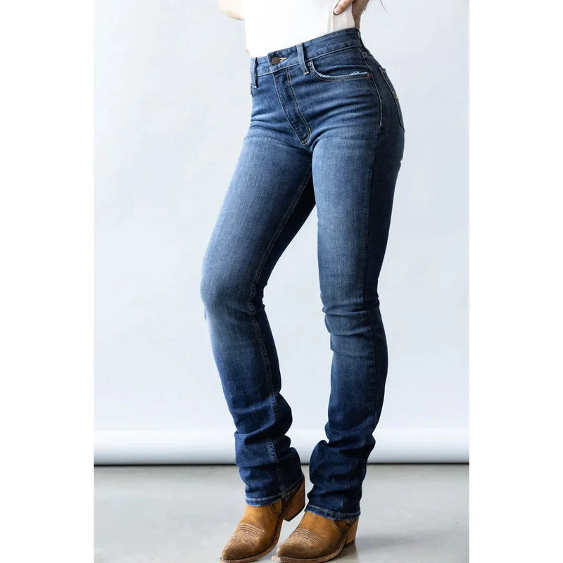 KIMES RANCH WOMENS JEAN - SARAH - BLUE SLIM BOOT