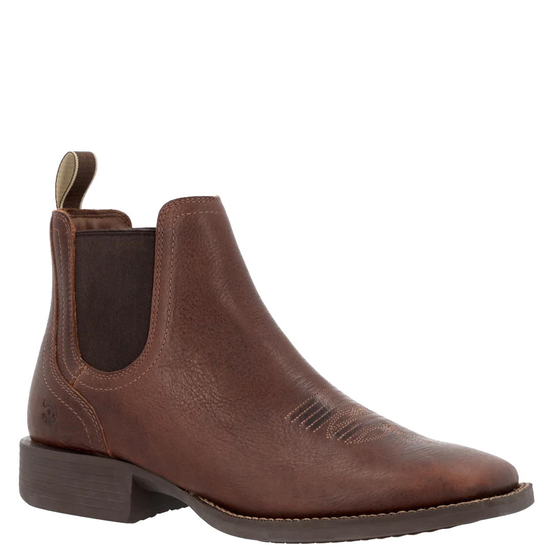 Durango Mens Shyloh Roasted Chestnut Leather 5" Chelsea Boot