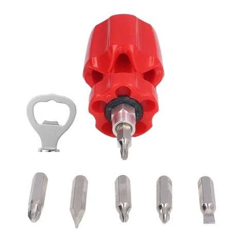 12 PC. STUBBY INTERCHANGEABLE SCREWDRIVER SET
