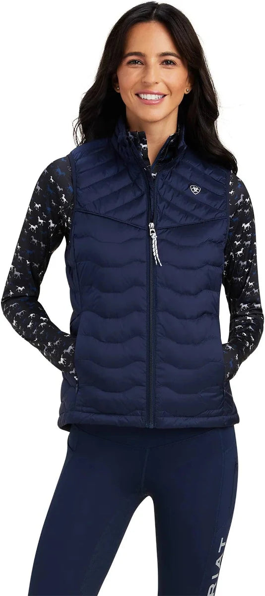 ARIAT LADIES IDEAL 3.0 DOWN VEST - NAVY - XS - CLEARANCE