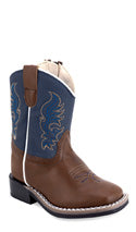 Old West Toddler Cowboy Boots - Blue Top