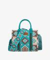 WRANGLER AZTEC PATTERN DUAL SIDED PRINT TOTE BAG
