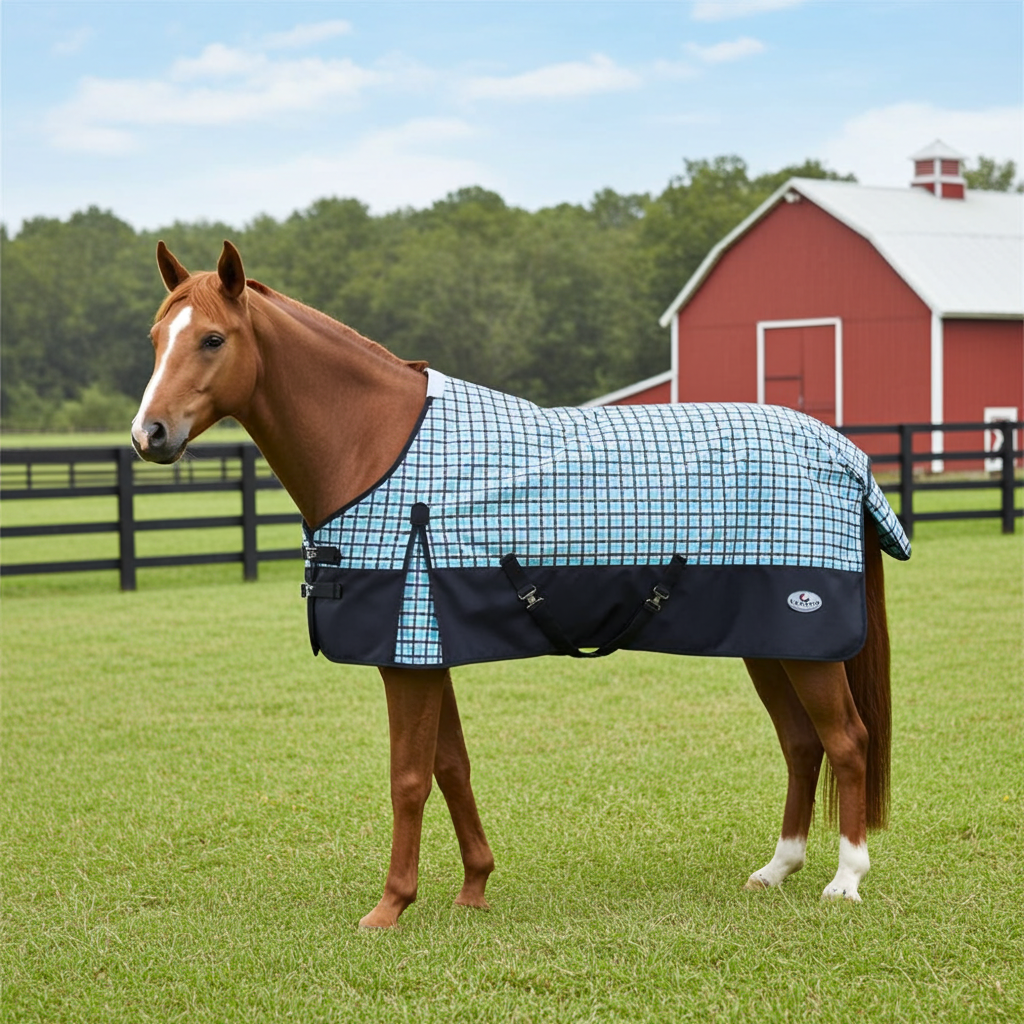 Goliath Rainsheet 1200D - Teal/Black Check