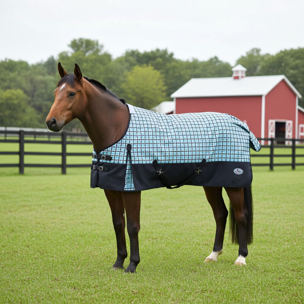 Goliath Rainsheet 1200D - Teal/Black Check