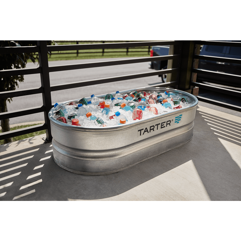 Tarter Galvanized 40 Gallon Stock Tank 2'x1'x4'(Oval)