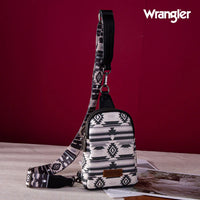 WRANGLER AZTEC PRINT CROSSBODY SLING CHEST BAG