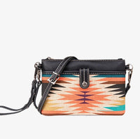 WRANGLER AZTEC PRINT CROSSBODY CLUTCH