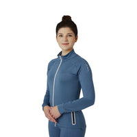 HORZE WOMENS VERA FULL ZIP TECH SWEATSHIRT - CORONET BLUE