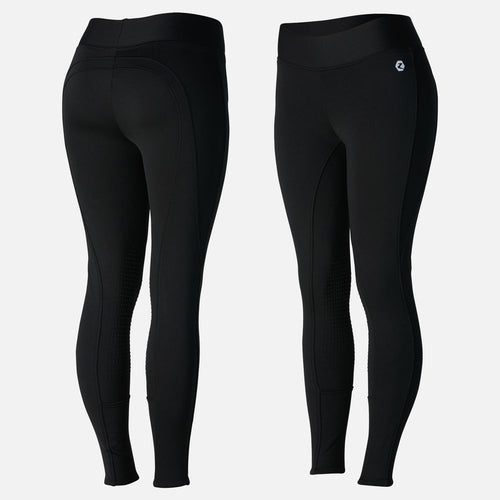 HORZE WOMENS ACTIVE WINTER TIGHTS WITH KNEE PATCH