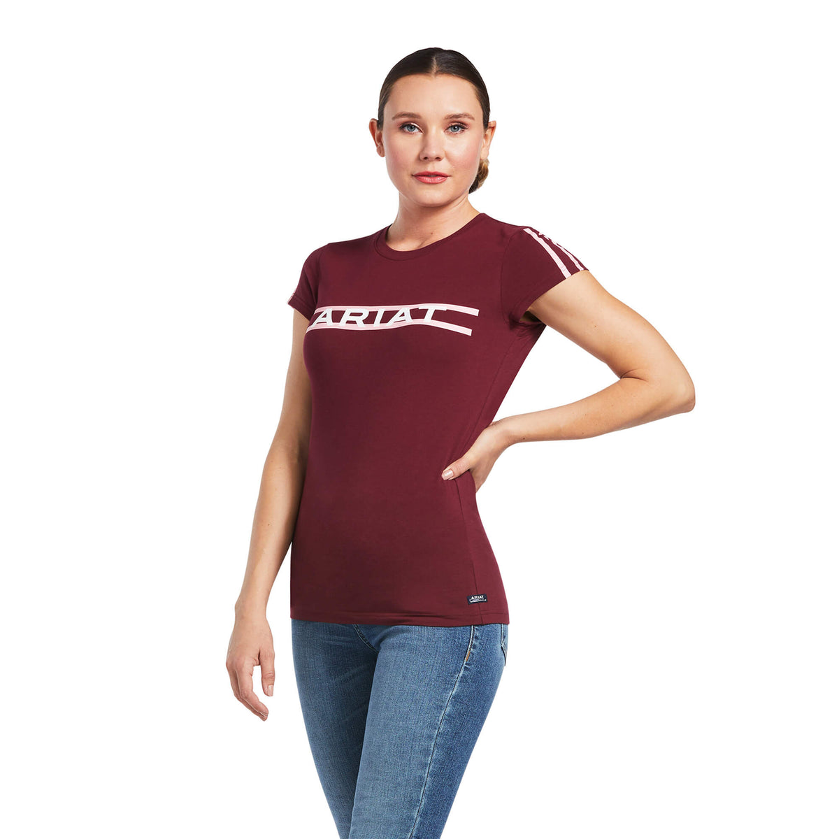 ARIAT WOMENS LOGO LANE TEE SHIRT