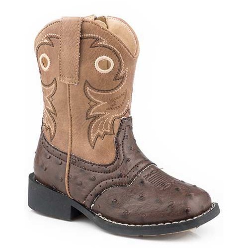 ROPER TODDLER OSTRICH VAMP COWBOY BOOT