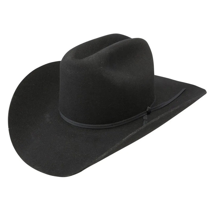 STETSON CATTLEMEN BLACK FELT COWBOY HAT
