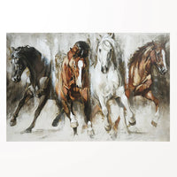 4 WILD HORSES PAINTING