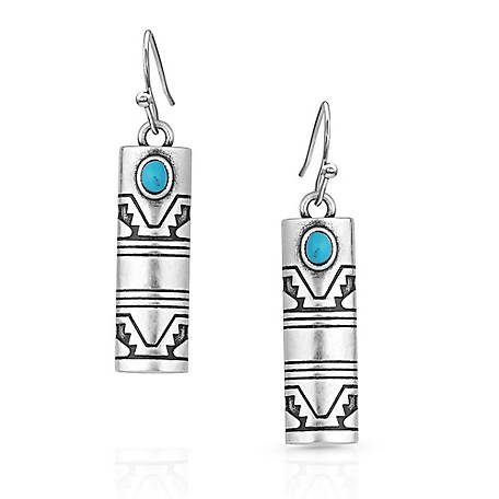 MONTANA SILVERSMITHS WESTERN STONEHENGE OPAL EARRINGS