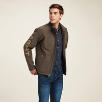 ARIAT MENS LOGO SOFTSHELL JACKET