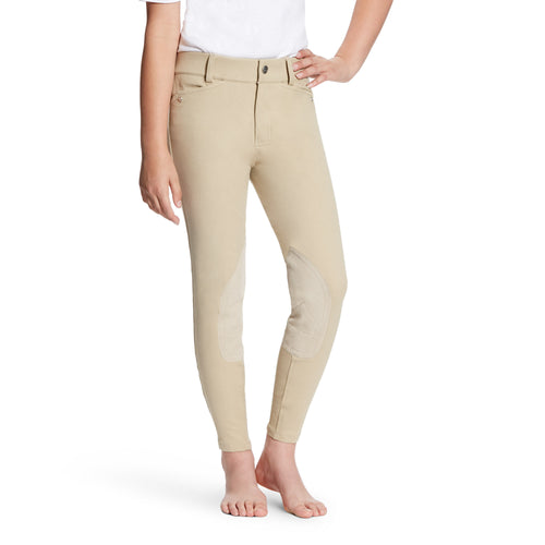 ARIAT YOUTH HERITAGE KNEE PATCH BREECH - TAN