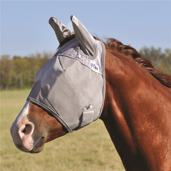 CASHEL CRUSADER FLY MASK WITH EARS - HORSE GREY