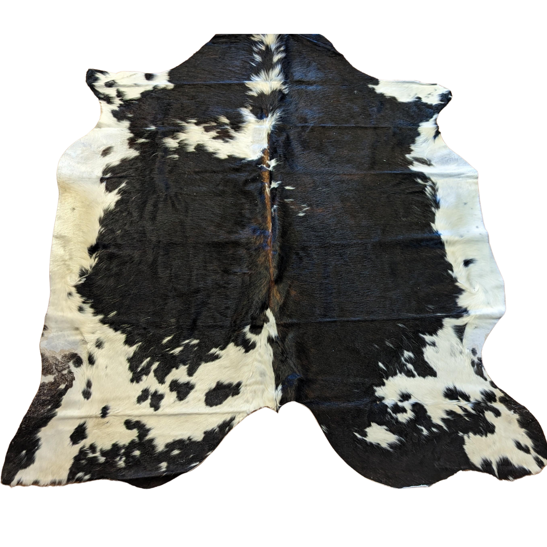 COW HIDE BLACK & WHITE 72" X 69"