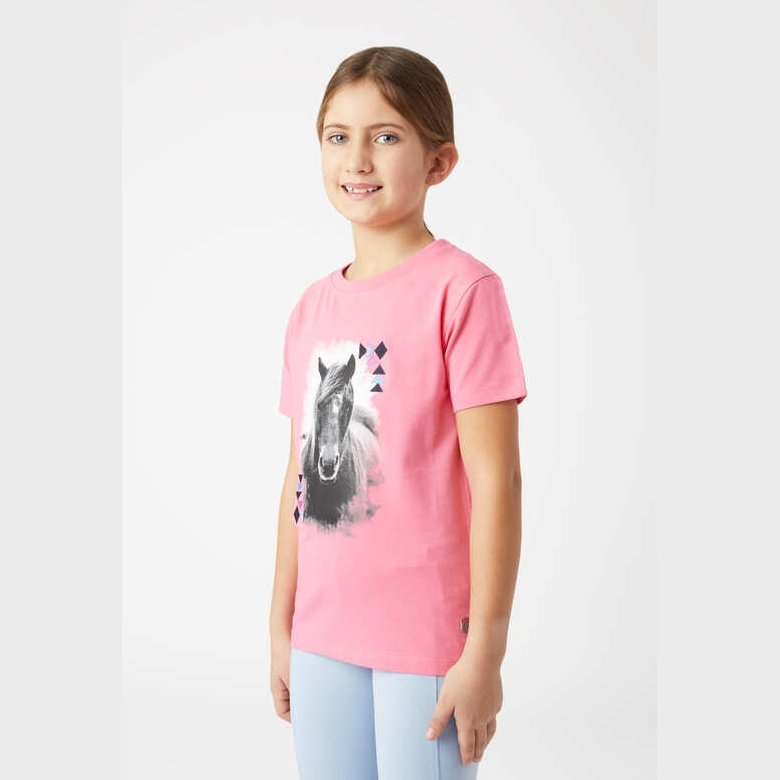 HORZE KIDS DOLI TEE SHIRT - PINK LEMONADE