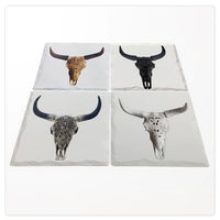 BULL SKULL COASTER SET OF 4