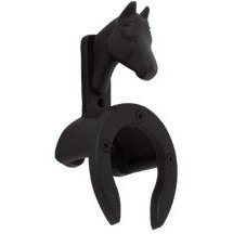 CAST IRON HORSE HEAD BRIDLE BRACKET