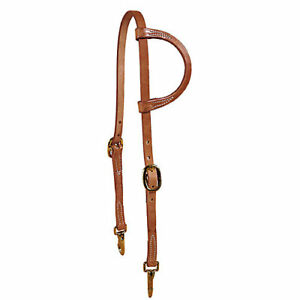 TORY LEATHER ONE EAR TRAINING HEADSTALL WITH SNAP ENDS
