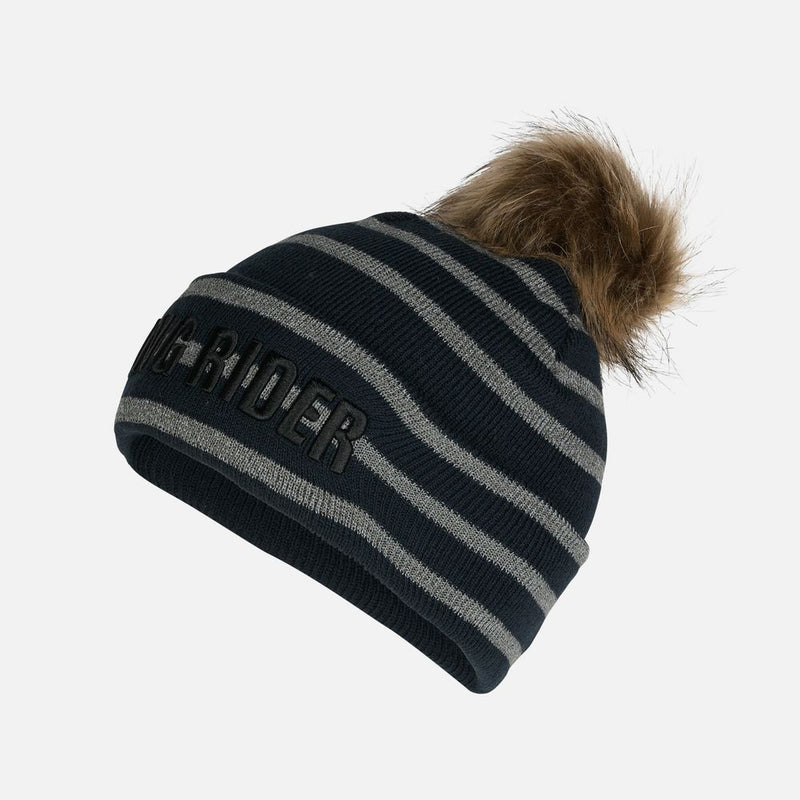 HORZE TERRY KIDS REFLECTIVE KNITTED HAT - BLUE
